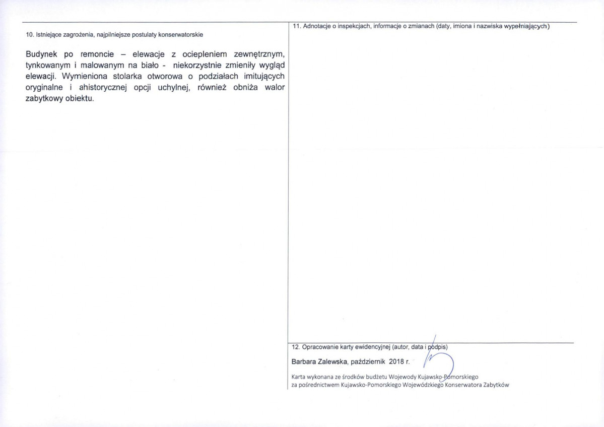 KEZN - Karta obiektu niewpisanego do rejestru, skan nr 2