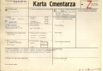KC - Karta cmentarza, skan nr 1